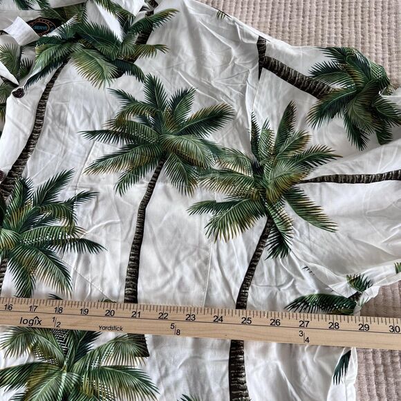 Hawaiian Reserve Collection Shirt Mens 2XL Palm Tree Aloha Made in USA Rayon - Picture 7 of 8